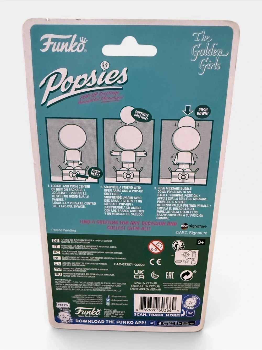 Funko Popsies The Golden Girls Blanche Vinyl Collectible Greeting Figure